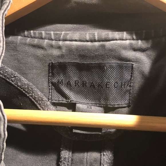 XS Marrakech Grey Button Down Moto Jacket - Picture 5 of 6